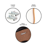 Espejo de Pared Asimetrico Santorini Dorado 80x110cm con Marco En Madera - ESPEJOS DE PARED | Bylmo