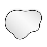 Espejo de Pared Asimetrico Santorini Negro 80x110cm con Marco En Madera - ESPEJOS DE PARED | Bylmo