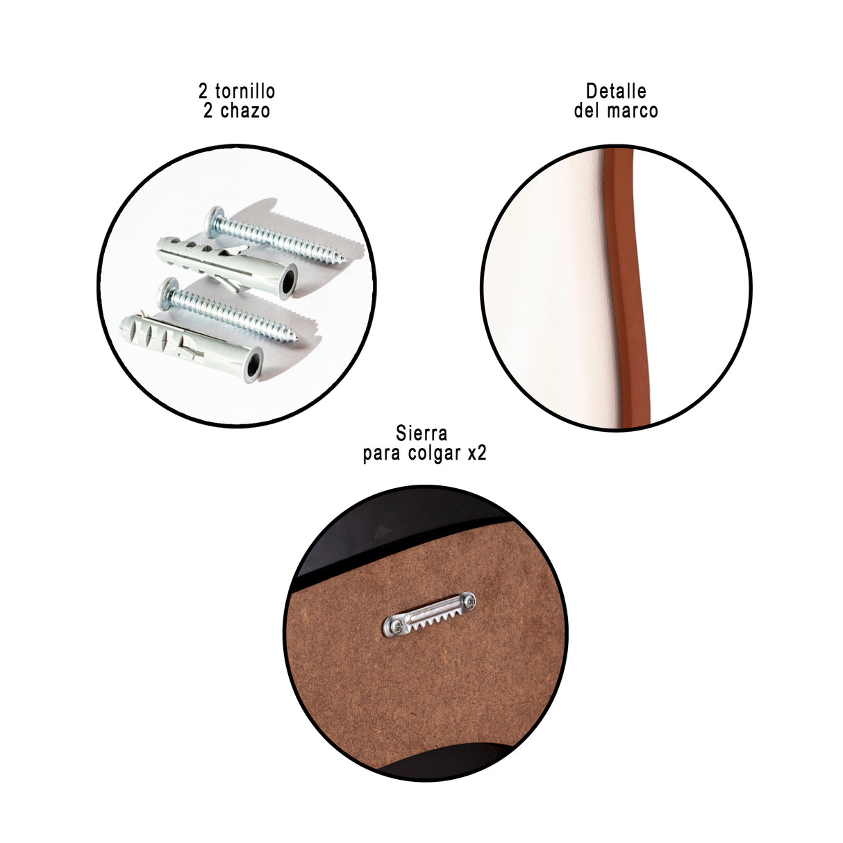 Espejo de Pared Asimetrico Florencia Oro Rosa 80x120cm con Marco En Madera - ESPEJOS DE PARED | Bylmo