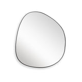 Espejo de Pared Asimetrico Bora Bora Negro 80x90cm con Marco Metalico - ESPEJOS DE PARED | Bylmo