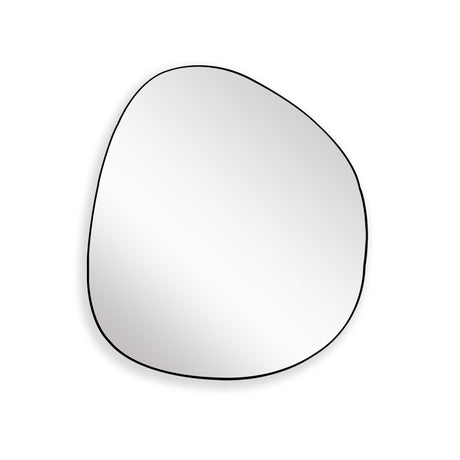 Espejo de Pared Asimetrico Bora Bora Negro 80x90cm con Marco Metalico - ESPEJOS DE PARED | Bylmo