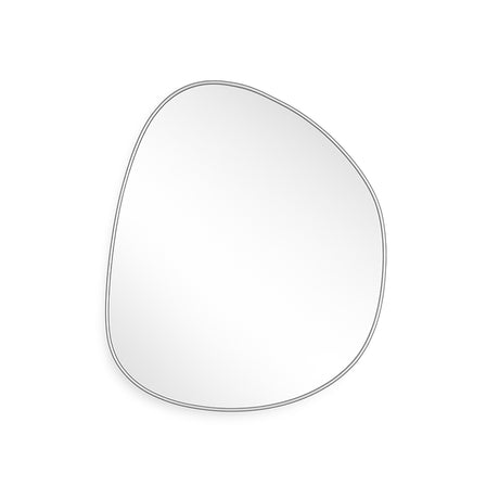 Espejo de Pared Asimetrico Bora Bora Plata 80x90cm con Marco Metalico - ESPEJOS DE PARED | Bylmo