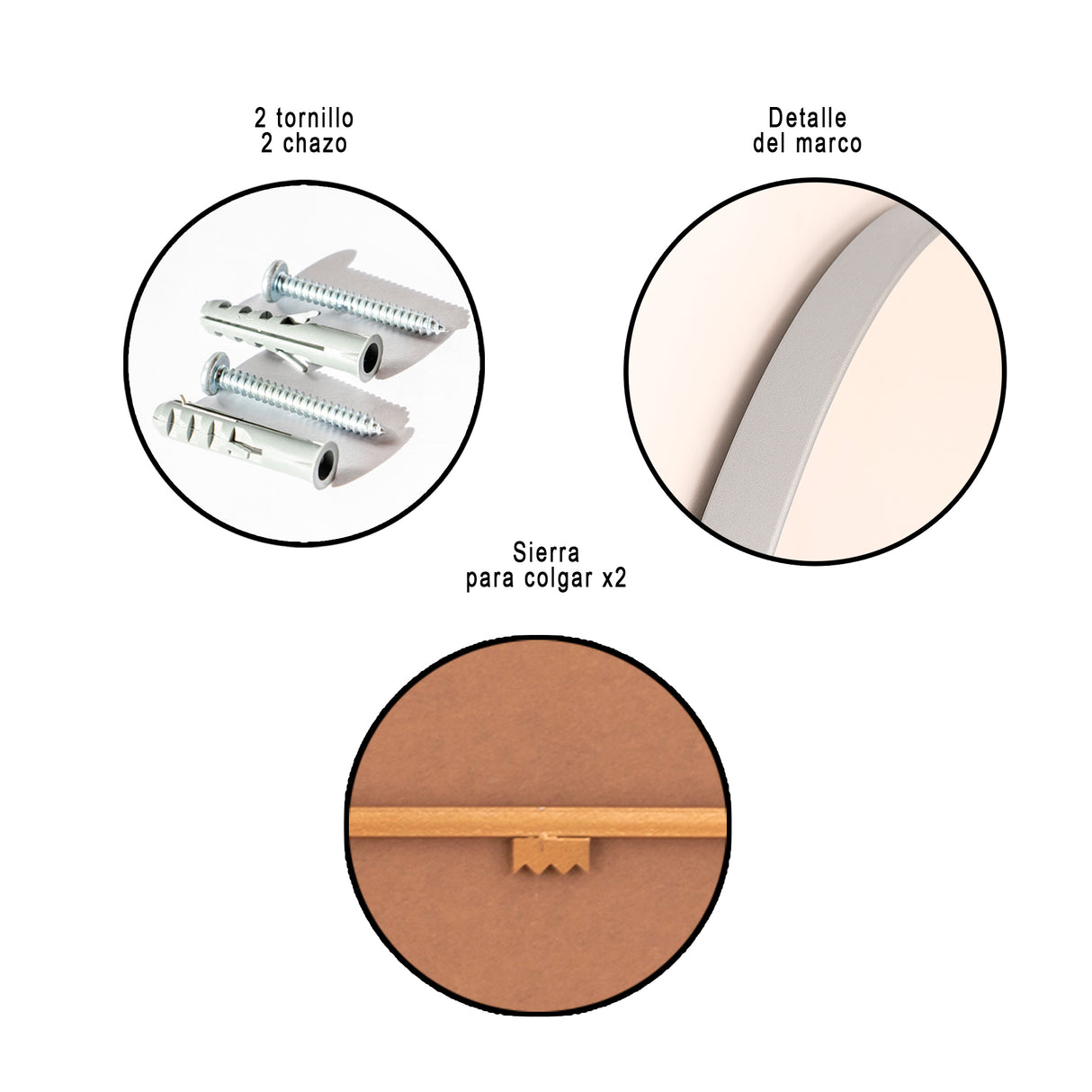 Espejo de Pared Asimetrico Bora Bora Plata 80x90cm con Marco Metalico - ESPEJOS DE PARED | Bylmo