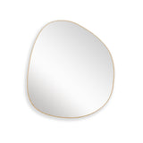 Espejo de Pared Asimetrico Bora Bora Dorado 80x90cm con Marco Metalico - ESPEJOS DE PARED | Bylmo