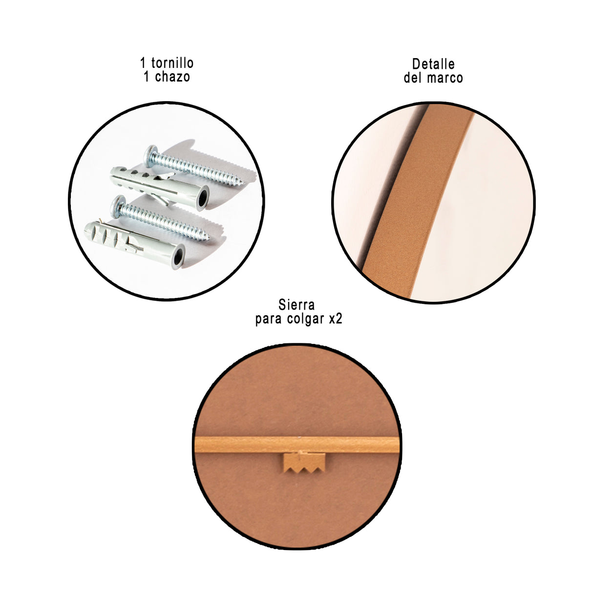 Espejo de Pared Asimetrico Bora Bora Dorado 80x90cm con Marco Metalico - ESPEJOS DE PARED | Bylmo