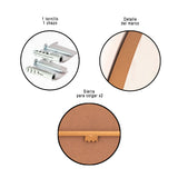 Espejo de Pared Asimetrico Bora Bora Cobre 80x90cm con Marco Metalico - ESPEJOS DE PARED | Bylmo