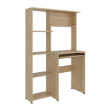 Centro de Computo Alden Eco Fresno Europeo 100x150cm sin Cajones y con Organizador de Libros - ESCRITORIOS | Bylmo