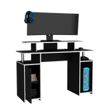 Escritorio Gamer Keria Lite Wengue 120x88.5cm sin Cajones - ESCRITORIOS | Bylmo