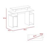Escritorio Gamer Keria Lite Wengue 120x88.5cm sin Cajones - ESCRITORIOS | Bylmo
