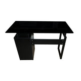 Escritorio Millau Negro 110x74cm con Un Cajón - ESCRITORIOS | Bylmo