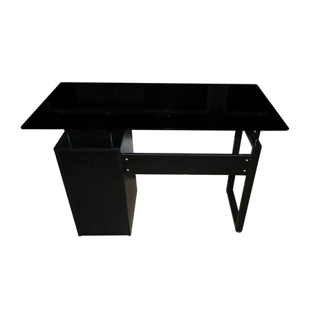 Escritorio Millau Negro 110x74cm con Un Cajón - ESCRITORIOS | Bylmo