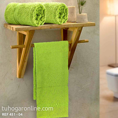 Toalla de Cuerpo Solo Verde Claro 75x150cm Fondo Entero - TOALLAS | Bylmo