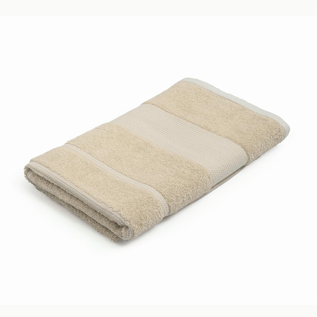 Toalla de Cuerpo Horizonte Café Crema 70x140cm Fondo Entero 450Gr - TOALLAS | Bylmo