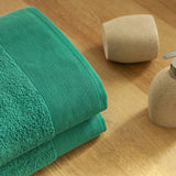 Toalla de Cuerpo Modha Verde 70x140cm Fondo Entero - TOALLAS | Bylmo