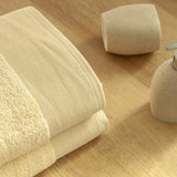 Toalla de Cuerpo Modha Beige 70x140cm Fondo Entero - TOALLAS | Bylmo