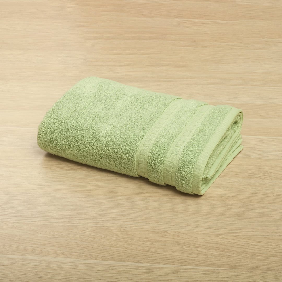 Toalla de Cuerpo Bamboo Verde Manzana 70x140cm Fondo Entero - TOALLAS | Bylmo
