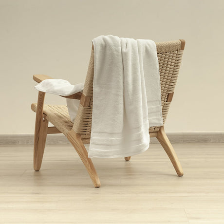 Toalla de Manos Bamboo Azul 40x70cm Fondo Entero - TOALLAS | Bylmo