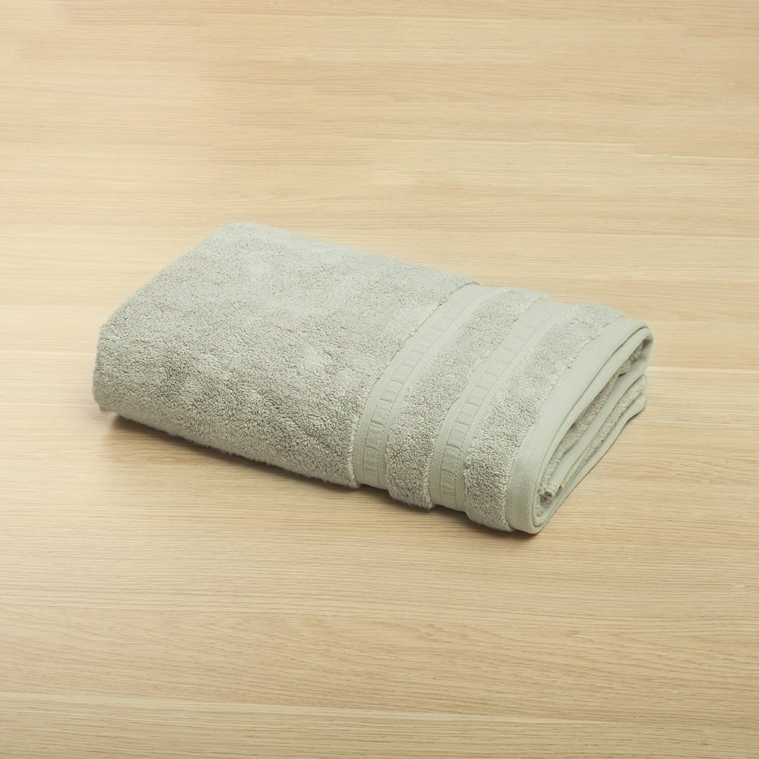 Toalla de Manos Bamboo Gris 40x70cm Fondo Entero - TOALLAS | Bylmo