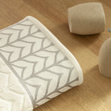 Toalla de Manos Roma Plateado 40x70cm Fondo Entero - TOALLAS | Bylmo