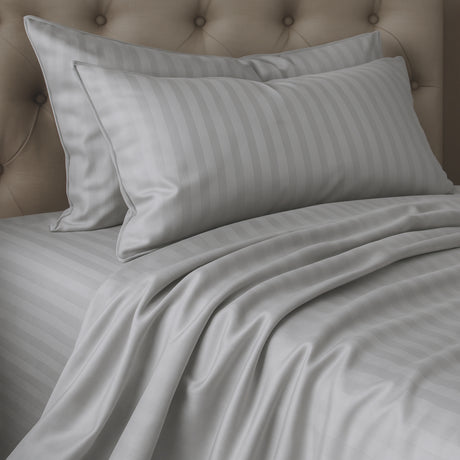 Juego de Sábanas Polialgodon Gris Claro Para Cama Semidoble 120 X 190 Cm Antiácaros y Antiarrugas - SABANAS | Bylmo