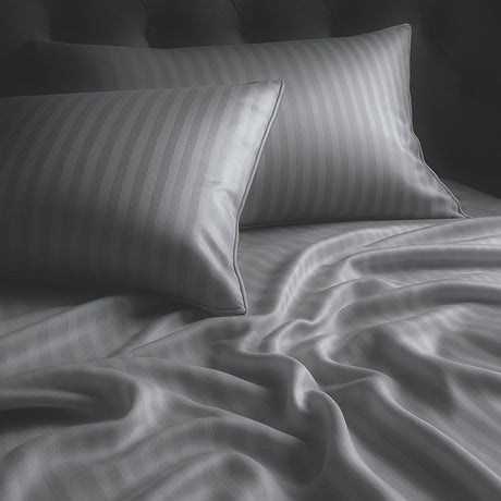 Juego de Sábanas Polialgodon Gris Oscuro Para Cama Semidoble 120 X 190 Cm Antiácaros y Antiarrugas - SABANAS | Bylmo