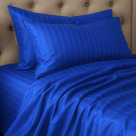 Juego de Sábanas Polialgodon Azul Rey Para Cama Semidoble 120 X 190 Cm Antiácaros y Antiarrugas - SABANAS | Bylmo