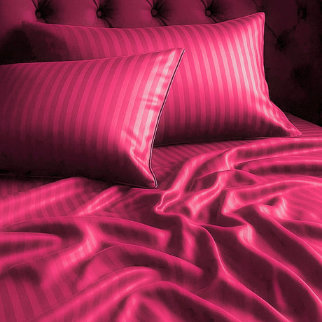 Juego de Sábanas Polialgodon Fucsia Para Cama Semidoble 120 X 190 Cm Antiácaros y Antiarrugas - SABANAS | Bylmo