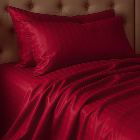 Juego de Sábanas Polialgodon Vinotinto Para Cama Semidoble 120 X 190 Cm Antiácaros y Antiarrugas - SABANAS | Bylmo