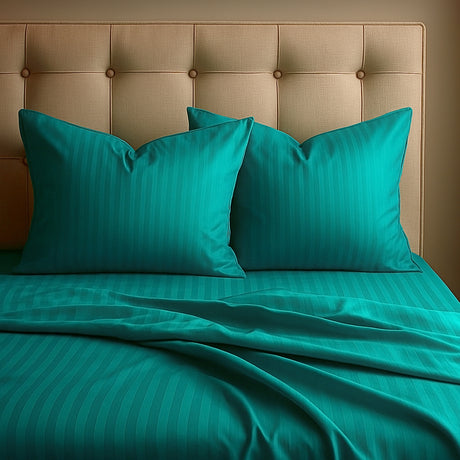 Juego de Sábanas Polialgodon Turquesa Para Cama Semidoble 120 X 190 Cm Antiácaros y Antiarrugas - SABANAS | Bylmo