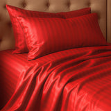 Juego de Sábanas Polialgodon Rojo Para Cama Sencilla 100 X 190 Cm Antiácaros y Antiarrugas - SABANAS | Bylmo