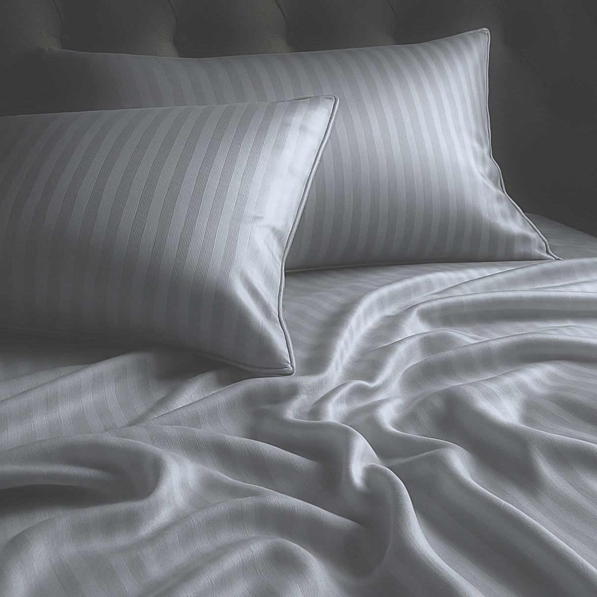 Juego de Sábanas Polialgodon Gris Claro Para Cama Queen 160 X 190 Cm Antiácaros y Antiarrugas - SABANAS | Bylmo