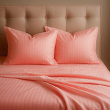 Juego de Sábanas Polialgodon Rosado Para Cama Queen 160 X 190 Cm Antiácaros y Antiarrugas - SABANAS | Bylmo