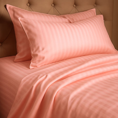 Juego de Sábanas Polialgodon Rosado Para Cama Queen 160 X 190 Cm Antiácaros y Antiarrugas - SABANAS | Bylmo