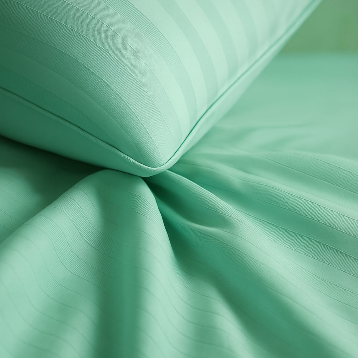 Juego de Sábanas Polialgodon Verde Menta Para Cama Queen 160 X 190 Cm Antiácaros y Antiarrugas - SABANAS | Bylmo