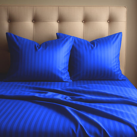 Juego de Sábanas Polialgodon Azul Rey Para Cama King 200 X 200 Cm Antiácaros y Antiarrugas - SABANAS | Bylmo