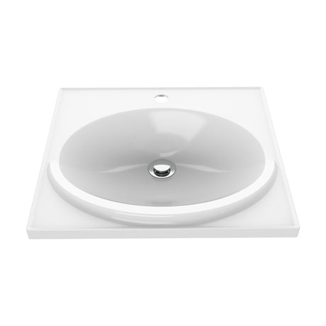 Kit Mueble con Lavamanos Flotante Godai Mitte Tambo 48x48cm Individual con Lavamanos de Sobreponer y con Un Cajón - MUEBLES PARA LAVAMANOS | Bylmo