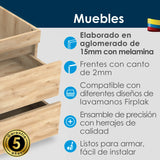 Mueble para Lavamanos Flotante Viteli Soder Mali 79x48cm Individual con Mesón de Quartzone y con Dos Cajones - MUEBLES PARA LAVAMANOS | Bylmo