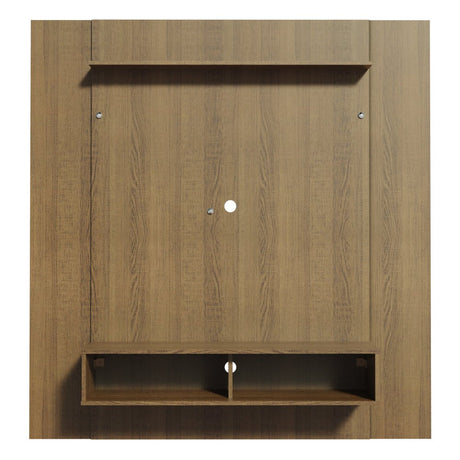 Panel de TV Arizona Marron 130x136cm para TV Hasta 50" Pulgadas con Ranuras para Cables y con Dos Compartimientos - MUEBLES DE TV | Bylmo