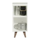 Mueble Inferior de Cocina Reims Blanco 35x83cm con Mesón de Madera Aglomerada Mdp y sin Estufa - MUEBLES INFERIORES DE COCINA | Bylmo