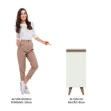 Mueble Inferior de Cocina Reims Blanco 35x83cm con Mesón de Madera Aglomerada Mdp y sin Estufa - MUEBLES INFERIORES DE COCINA | Bylmo