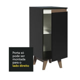 Mueble Inferior de Cocina Reims Negro 35x83cm con Mesón de Madera Aglomerada Mdp y sin Estufa - MUEBLES INFERIORES DE COCINA | Bylmo