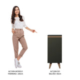 Mueble Inferior de Cocina Reims Negro 35x83cm con Mesón de Madera Aglomerada Mdp y sin Estufa - MUEBLES INFERIORES DE COCINA | Bylmo