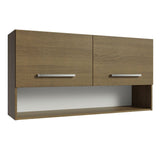 Mueble Superior de Cocina Emily Marron 105x55cm con Dos Entrepaños y con Dos Puertas - MUEBLES SUPERIORES DE COCINA | Bylmo