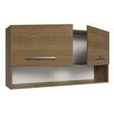 Mueble Superior de Cocina Emily Marron 105x55cm con Dos Entrepaños y con Dos Puertas - MUEBLES SUPERIORES DE COCINA | Bylmo