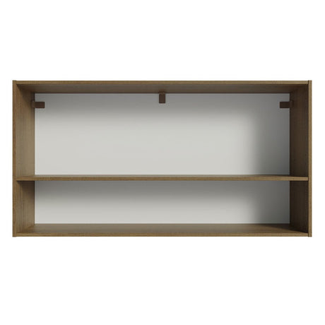Mueble Superior de Cocina Emily Marron y Gris 105x55cm con Dos Entrepaños y con Dos Puertas - MUEBLES SUPERIORES DE COCINA | Bylmo