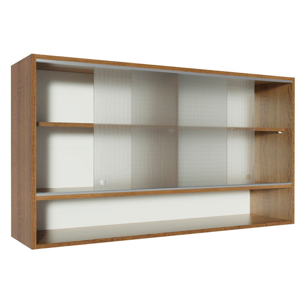 Mueble Superior de Cocina Glamy Marron 120x66cm con Cinco Entrepaños y con Dos Puertas - MUEBLES SUPERIORES DE COCINA | Bylmo