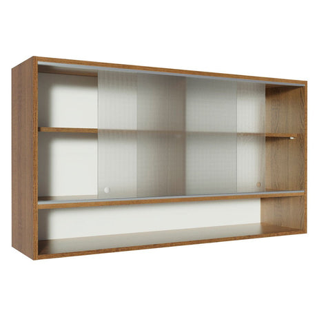 Mueble Superior de Cocina Glamy Marron 120x66cm con Cinco Entrepaños y con Dos Puertas - MUEBLES SUPERIORES DE COCINA | Bylmo