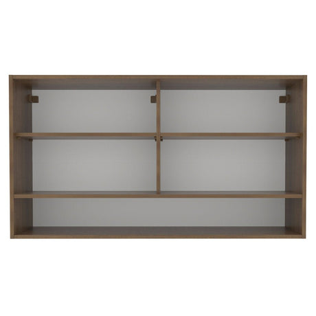 Mueble Superior de Cocina Glamy Marron 120x66cm con Cinco Entrepaños y con Dos Puertas - MUEBLES SUPERIORES DE COCINA | Bylmo