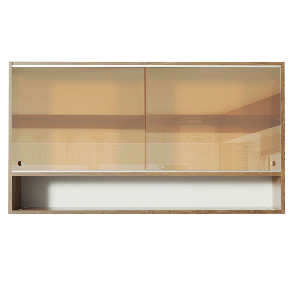 Mueble Superior de Cocina Glamy Marron 120x66cm con Cuatro Entrepaños y con Dos Puertas - MUEBLES SUPERIORES DE COCINA | Bylmo