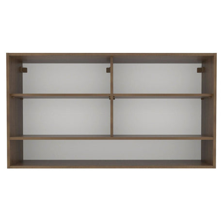 Mueble Superior de Cocina Glamy Marron 120x66cm con Cuatro Entrepaños y con Dos Puertas - MUEBLES SUPERIORES DE COCINA | Bylmo